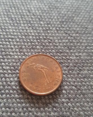 Moneta rara 1 centesimo di euro Slovenia 2016