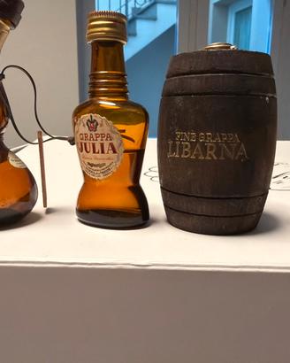 Lotto bottigliette vintage  mignon grappa