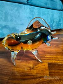 Toro in vetro di Murano 