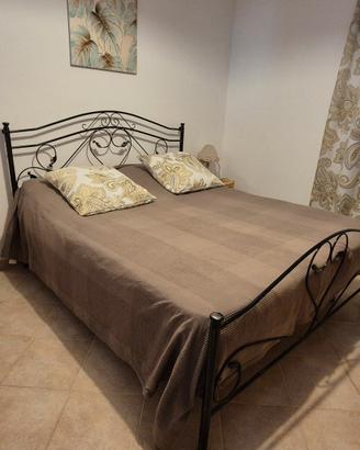 letto matrimoniale ferro battuto