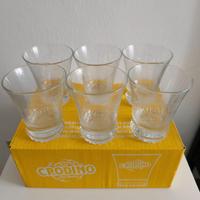 Set 6 Bicchieri Originali Crodino Ideali Aperitivo