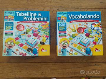 Giochi educativi tabelline e vocaboli