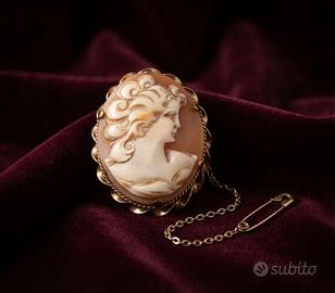 Stupendo cammeo d'altri tempi laminato oro