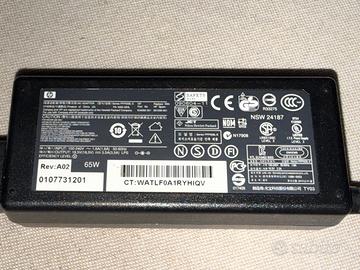 Alimentatore HP 65w 18.5 volt pc portatile laptom