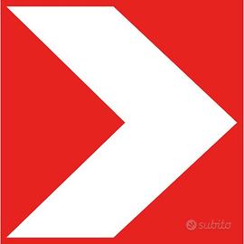 Segnale stradale Delineatore di curva provvisorio