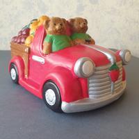 Camioncino Orsetti Frutta salvadanaio ceramica