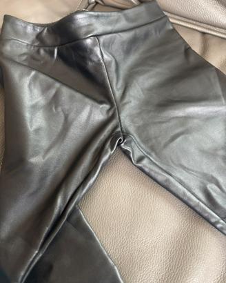 Leggins pelle sintetica bambina