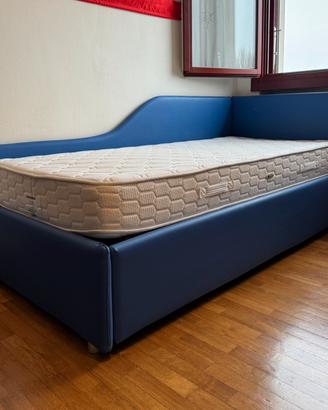 Letto 1 piazza e Materasso (90 x 200 x 20 cm)