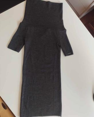 Maglione LIU JO 100% lana a costine grigio Tg. S