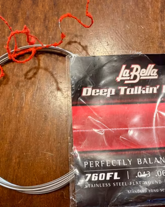 Corde flat usate per Basso elettrico Labella 760FL