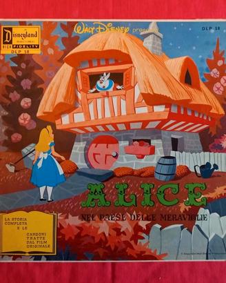 Disco LP Alice nel paese della meraviglie Disney
