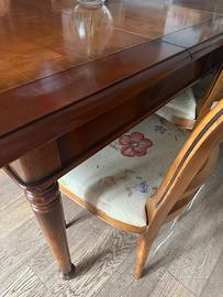 Tavolo rettangol allungabile Roche Bobois 6 sedie