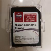 Scheda SD Nissan Connect 3 mappe europa V4