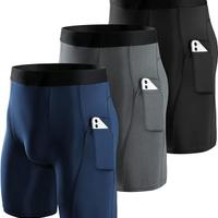 Niksa 3 Pezzi Pantaloncini Compressione Uomo