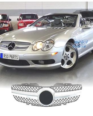 GRIGLIA MERCEDES CLASSE SL R230 01-08 CROMATA NERA
