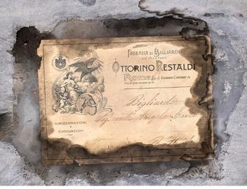 Biliardo Restaldi  inizi Novecento