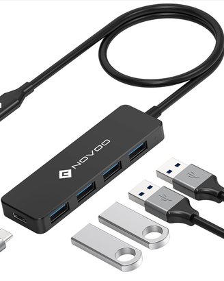 NOVOO USB C Hub 4 Ports USB 3.0