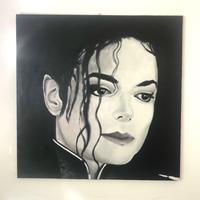 Michael Jackson, - dipinto a olio su tela 