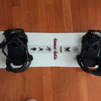 Snowboard K2 donna con attacchi Nidecker