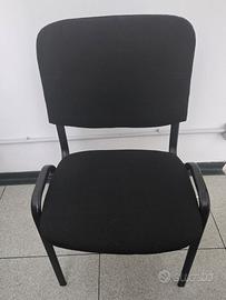 Sedia da ufficio in tessuto nero
