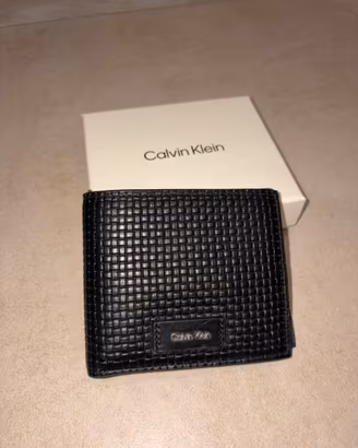 Portafoglio Uomo Calvin Klein in Pelle Nera