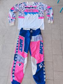 completino e pettorina motocross vintage M. Robert