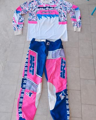 completino e pettorina motocross vintage M. Robert
