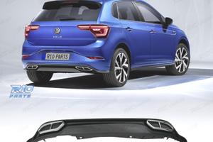 DIFFUSORE VOLKSWAGEN VW POLO 22- LOOK R LINE