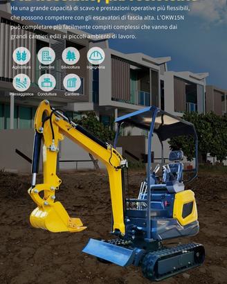 Miniescavatore nuovo Nicosail OKW15N