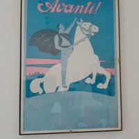 8 STAMPE TESTATE GIORNALISTICHE ANTICHE E CORNICI