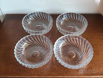 set 4 ciotole da dessert