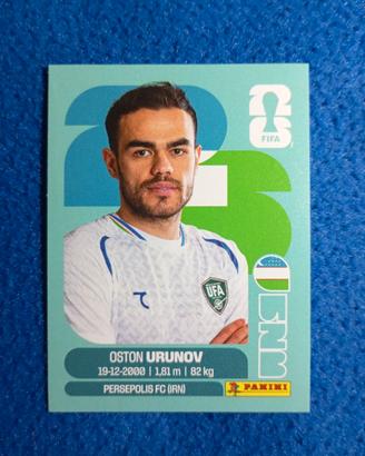 Figurina Mondiali panini 2026 URUNOV - UZB 17