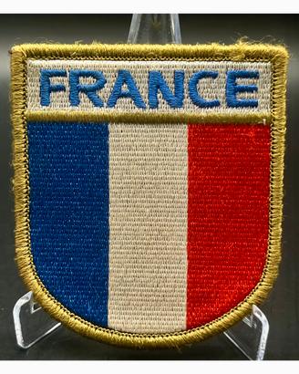 Patch Ricamata Scudetto Bandiera Francia