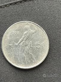 Moneta 50 lire 1978