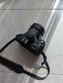 nikon d3300 piu obiettivi 35mm e 18 55