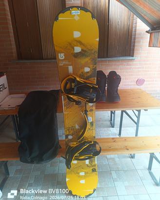 Burton tavola da snowbord e scarponi 
