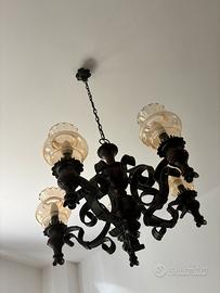 Lampadario rustico