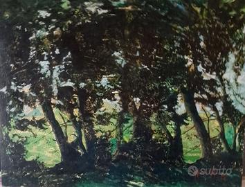 olio su cartone telato