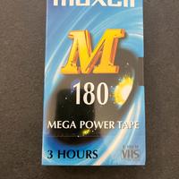 Cassette VHS Maxell E-180 nuove sigillate vintage