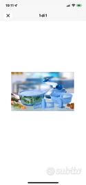 TUPPERWARE - QUICK CHEF a 2 lame - colore azzurro