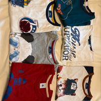 6 tshirt chicco e petit bateau bellissime