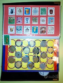 Collezione completa di francobolli e monete Egizia