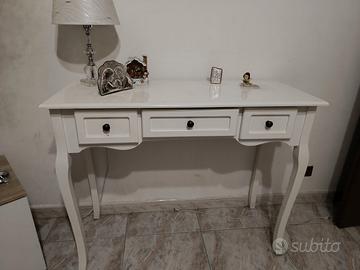 Consolle bianca in legno