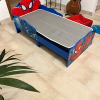 Lettino uomo ragno bambino spiderman
