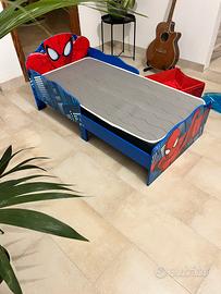 Lettino uomo ragno bambino spiderman