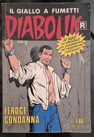 diabolik n°500 prima rist. del 2003 con vetrofania