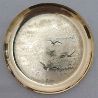 Piattino Decorativo in Ottone - Gabbiani