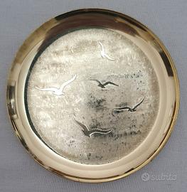 Piattino Decorativo in Ottone - Gabbiani