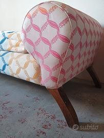 chaise longue vintage originale restaurata unicità