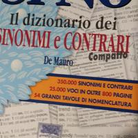 dizionario  DE MAURO dei sininimi e contrari